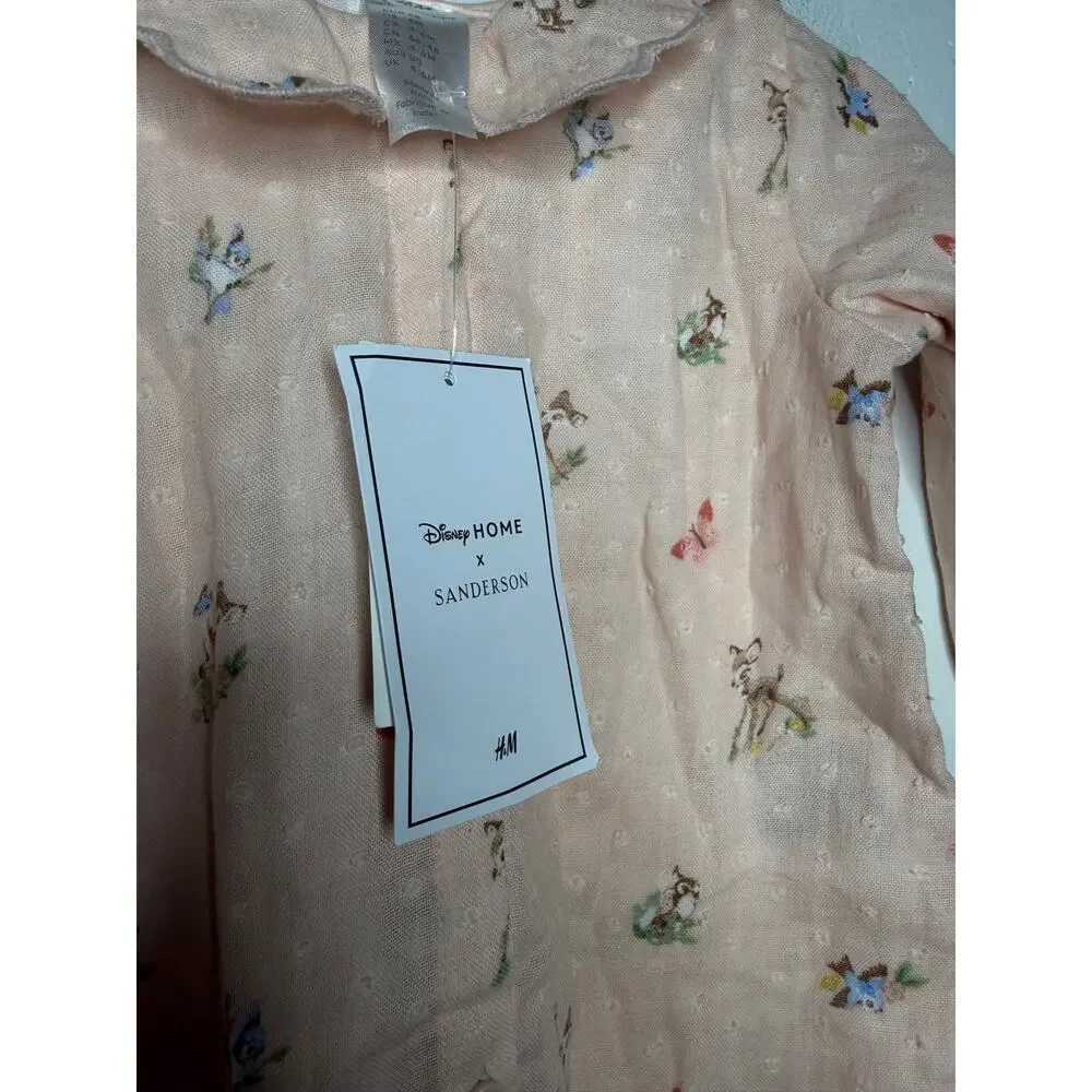 NEW H&M Sanderson Disney Bambi Cotton Romper 6 Months